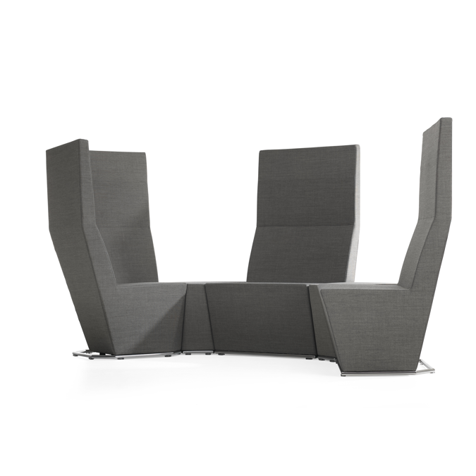 BIM objects Free download! Area Modular Sofa High Back Center Unit