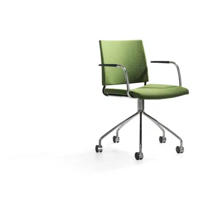 Image pour Spira Armchair Swivelbase 5 feet castors