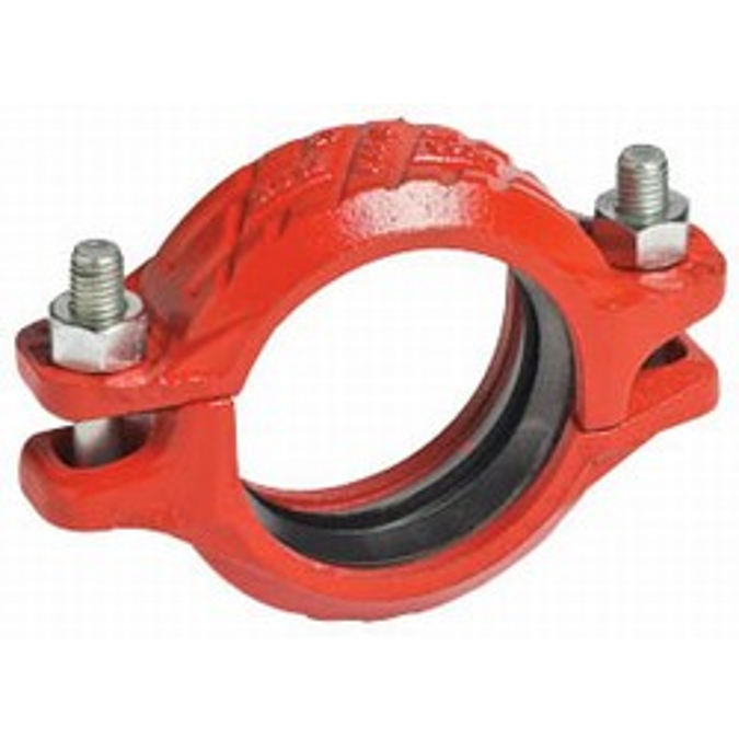 BIM 对象 免费下载！ Style 07 Zero Flex Rigid Coupling, 1" to 24", Ductile