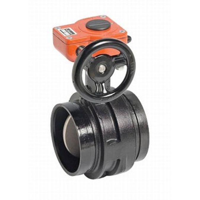 BIM object ดาวน์โหลดฟรี! Vic300 MasterSeal Butterfly Valve, 300 psi