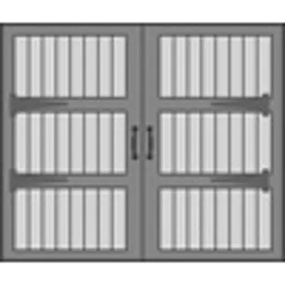 afbeelding voor Design 3000 Sectional Overhead Wood Garage Doors, 84" or 96" Height, 96", 108", 120", 192" and 216" Widths