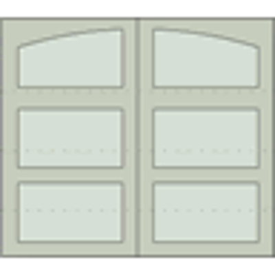画像 Design 301 Sectional Overhead Steel Garage Doors, 84" or 96" Height, 96", 108", 120", 192" and 216" Widths