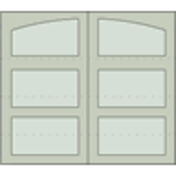 Design 301 Sectional Overhead Steel Garage Doors, 84" or 96" Height, 96", 108", 120", 192" and 216" Widths