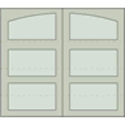 Image for Design 301 Sectional Overhead Steel Garage Doors, 84" or 96" Height, 96", 108", 120", 192" and 216" Widths