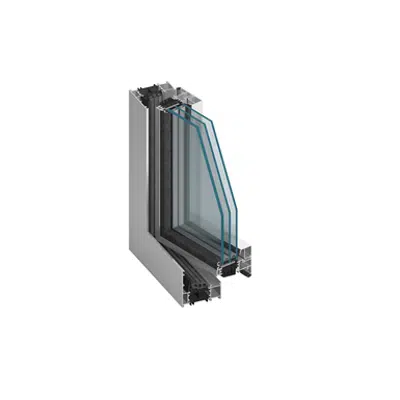 Image for MB-86US SI Window 2-sash Tilt&Turn - Fixed with invisible window sash