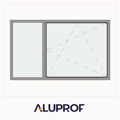 Зображення для MB-86US SI Window 2-sash Tilt&Turn - Fixed with invisible window sash