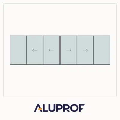 Bild für MB-Skyline Type S Narrow-Profile Sextuple sliding door Fix-4Slide-Fix