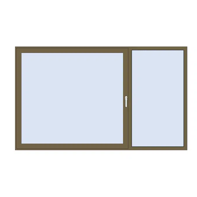 MB-86 ST Window 2-sash Tilt&Turn - Fixed