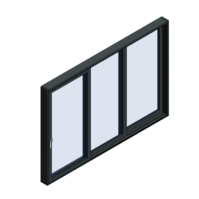 MB-59 Slide Door 3-sash Fixed - Slide - Slide