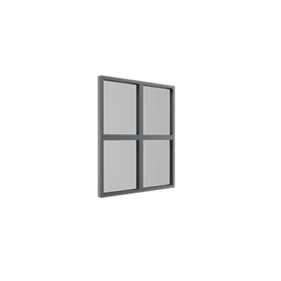 Image for MB-79N SI Window 1-sash Fix with Vienna Muntins