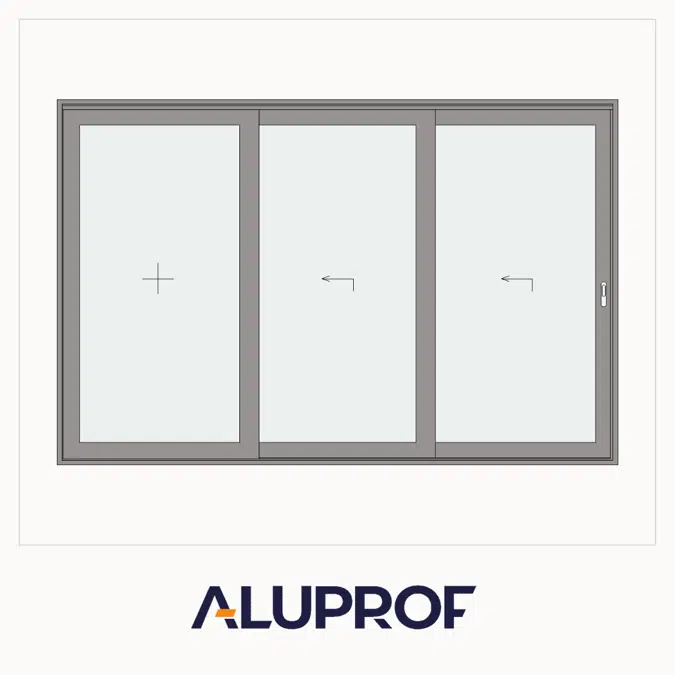 MB-77HS HI Lift&Slide Double sliding door with fixed panel