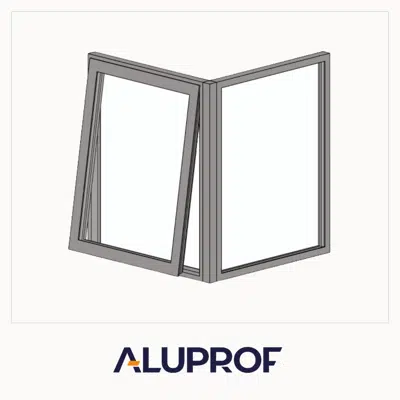 MB-79N Casement Window Corner Top-hung - Fixed için görüntü