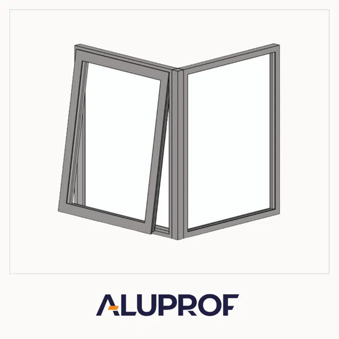 MB-79N Casement Window Corner Top-hung - Fixed