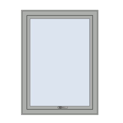 imagen para MB-86 Casement Window for Curtain Wall