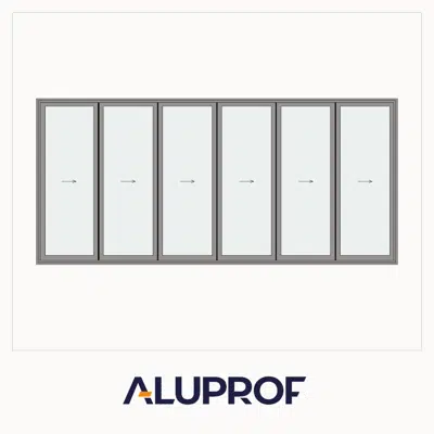 imagem para MB-86 Fold Line Folding door 6-leaf 6-6-0 inward opening