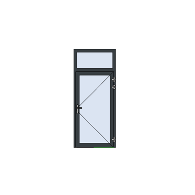 Image for MB-78EI Internal Fireproof Single Door with Fanlight Opening Outwards