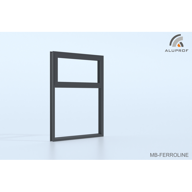 MB-Ferroline Window Vertical 2-sash Fixed - Bottomhung Casement