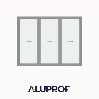 Image for MB-86 Fold Line Folding door 3-leaf 3-3-0 inward opening