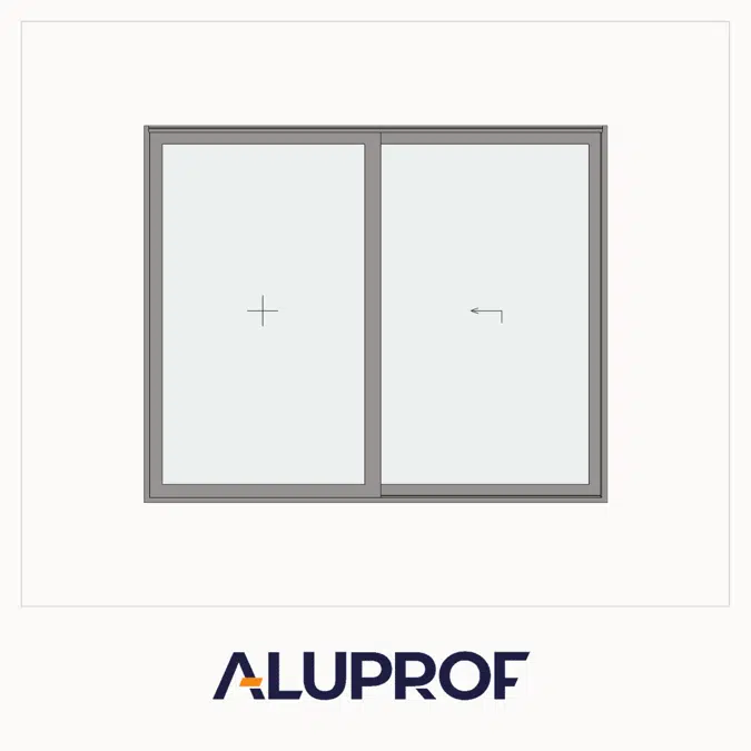 MB-59 Slide Door 2-sash Fixed - Slide