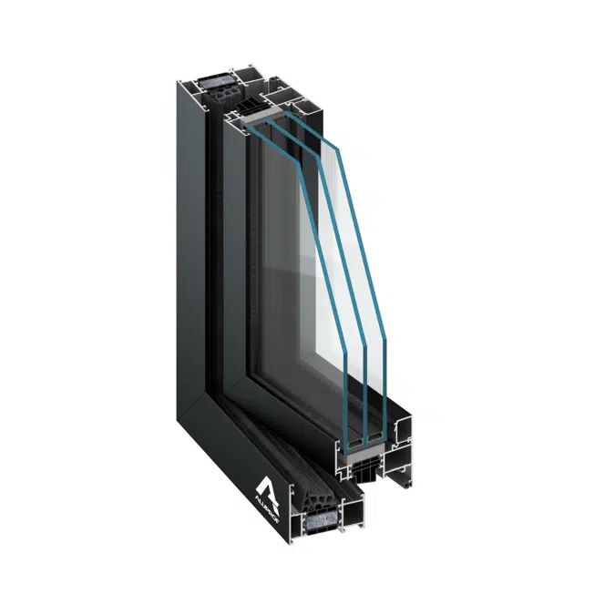 MB-79N SI Window 3-sash Tilt and Turn - Sidehung