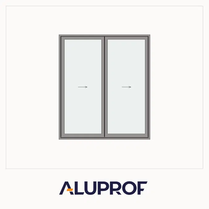 MB-86 Fold Line Folding door 2-leaf 2-2-0 outward opening