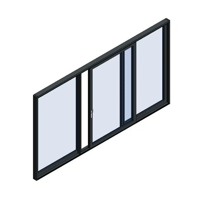 MB-59 Slide Door 3-sash Fixed - Slide - Fixed