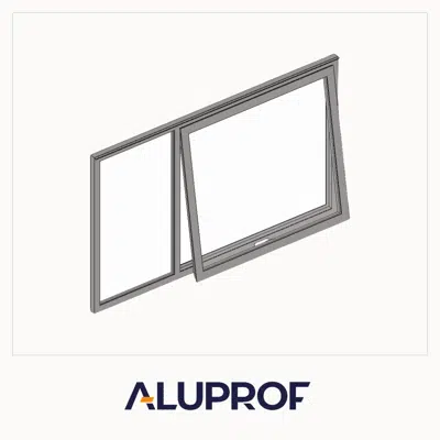kuva kohteelle MB-59S Casement Window 2-sash Top-hung - Fixed