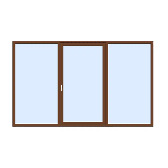 MB-79N SI Window / Balcony door 3-sash Tilt and Slide - Fixed