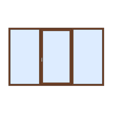 imagen para MB-79N SI Window / Balcony door 3-sash Tilt and Slide - Fixed