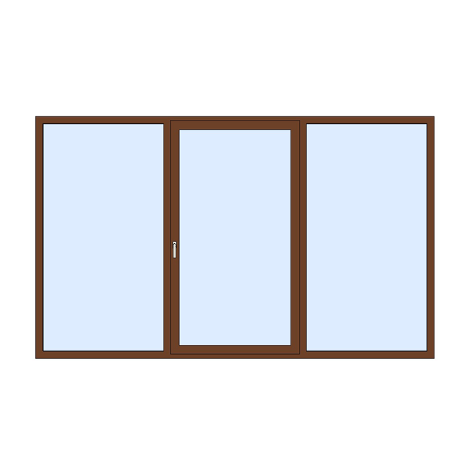 MB-79N SI Window / Balcony door 3-sash Tilt and Slide - Fixed