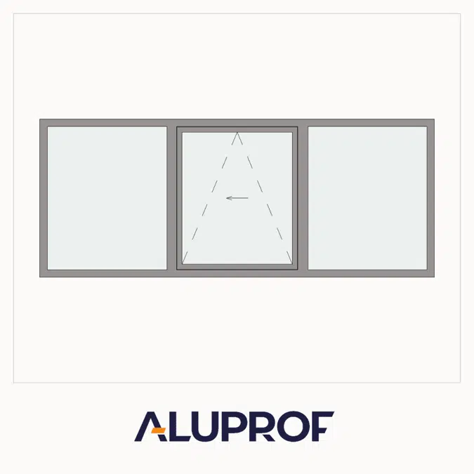 MB-79N SI Window / Balcony door 3-sash Tilt and Slide - Fixed