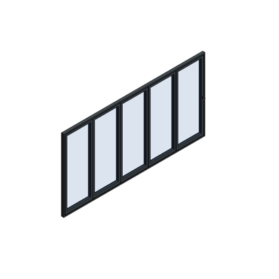 Image for MB-86 Fold Line Folding door 5-leaf 5-5-0 outward opening