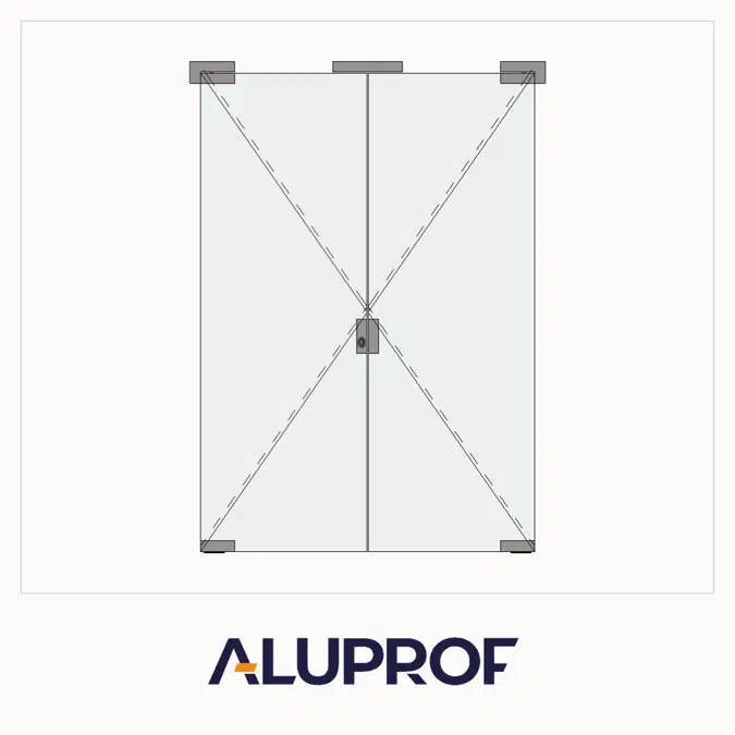 MB-EXPO Double swing door for internal partition walls