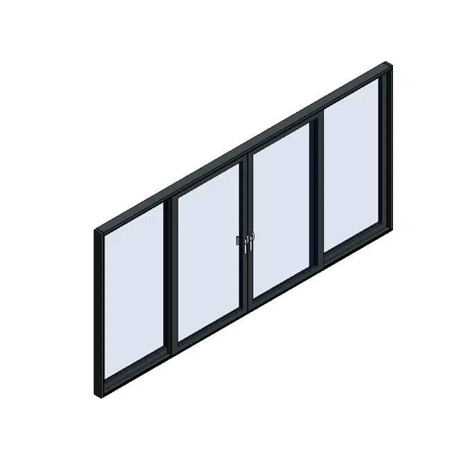 MB-59 Slide Door 4-sash Fixed - Slide - Slide - Fixed