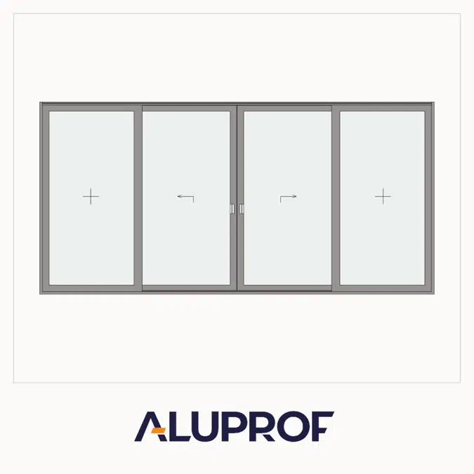 MB-59 Slide Door 4-sash Fixed - Slide - Slide - Fixed