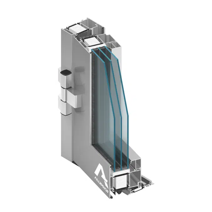 MB-104 Passive AERO Door Single inward opening for wall / curtain wall