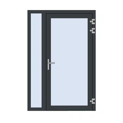 imagen para MB-86 ST Door Single Opening Outwards with Sidelight