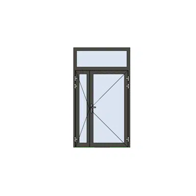 Image pour MB-78EI Internal Fireproof Double Door with Fanlight Opening Outwards