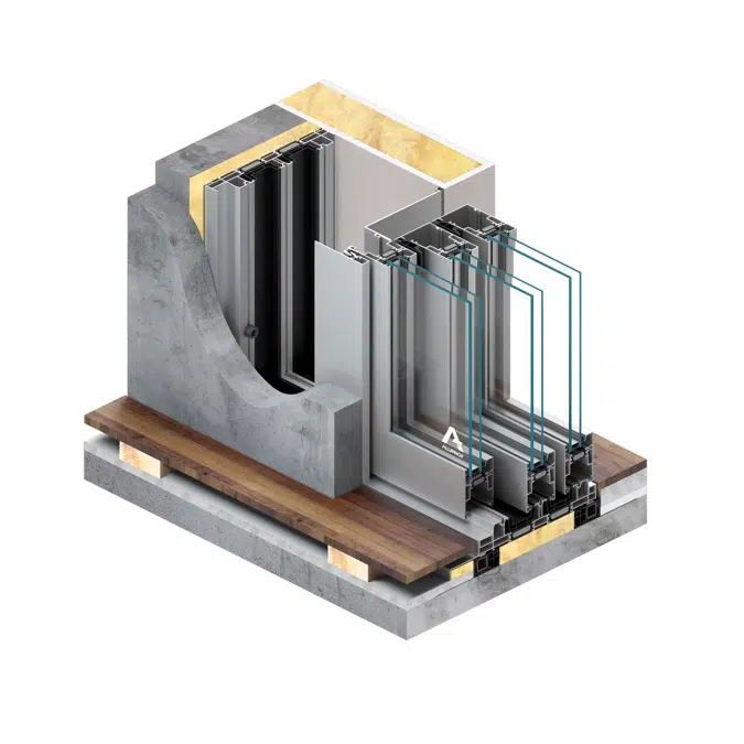 MB-59 Slide Galandage Sliding french door system hiding in the wall