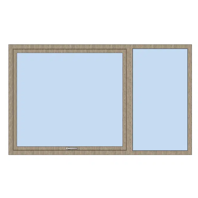 MB-86 Casement Window 2-sash Top-hung - fixed