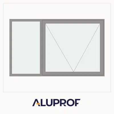 afbeelding voor MB-86 Casement Window 2-sash Top-hung - fixed