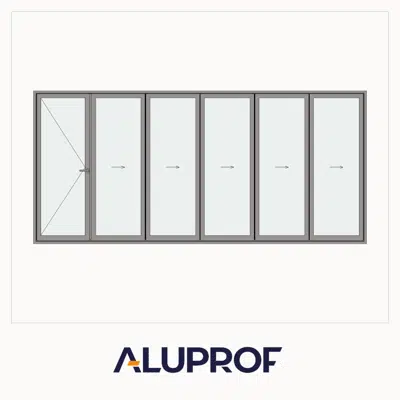 Зображення для MB-86 Fold Line Folding door 6-leaf 6-5-1 outward opening