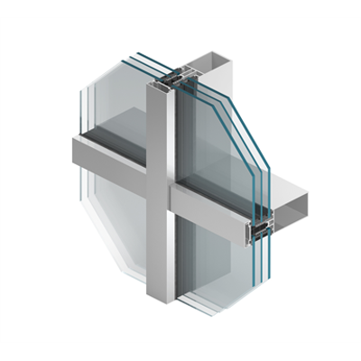 afbeelding voor MB-SR50N HI mullion-transom curtain wall with enhanced thermal insulation