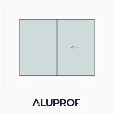 Bild für MB-Skyline Type S Narrow-Profile Double sliding door Fix-Slide
