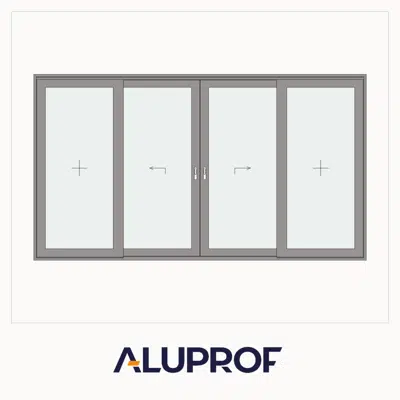 Image for MB-77HS ST Lift&Slide Double sliding door with two fixed panels