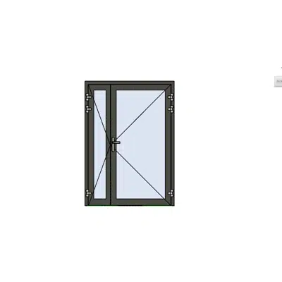 Image for MB-78EI External Fireproof Double Door Opening Outwards for wall / curtain wall