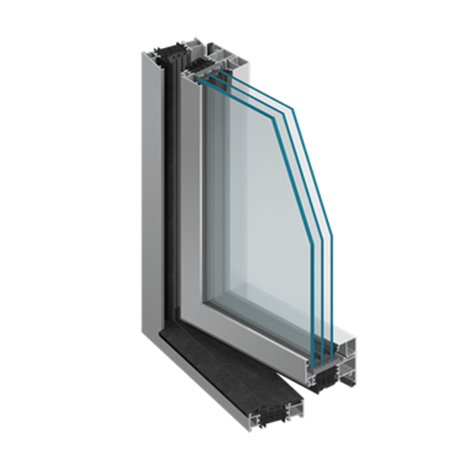 MB-86 SI Corner Window with Structural Glazing