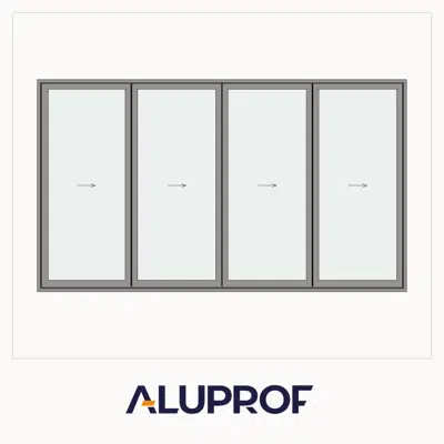 afbeelding voor MB-86 Fold Line Folding door 4-leaf 4-4-0 outward opening