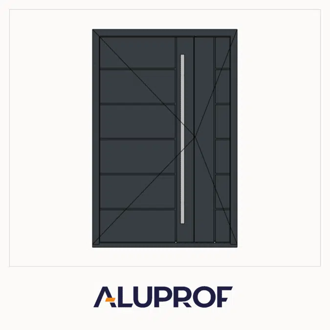 BIM objects - Free download! MB-86 Panel Door AD07 Double | BIMobject