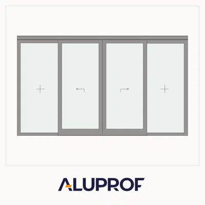 Зображення для MB-78EI DPA Automatic Sliding Fireproof Double Door with Sidelights (Variant II)